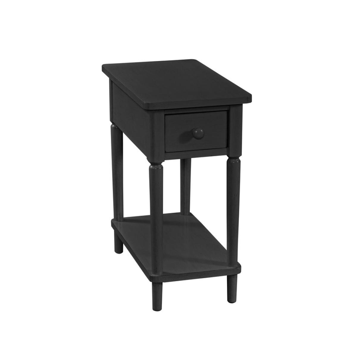 b4da8a068701de1e63bc14c673e00d5a Destinations Collection - Narrow Side Table in Black - Image 1