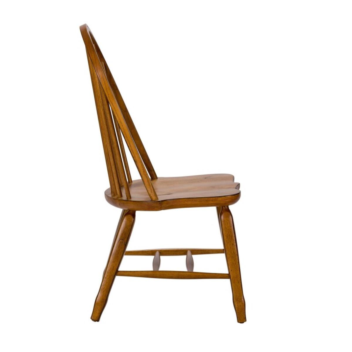 Treasures Bow Back Side Chair - Oak - Image 6