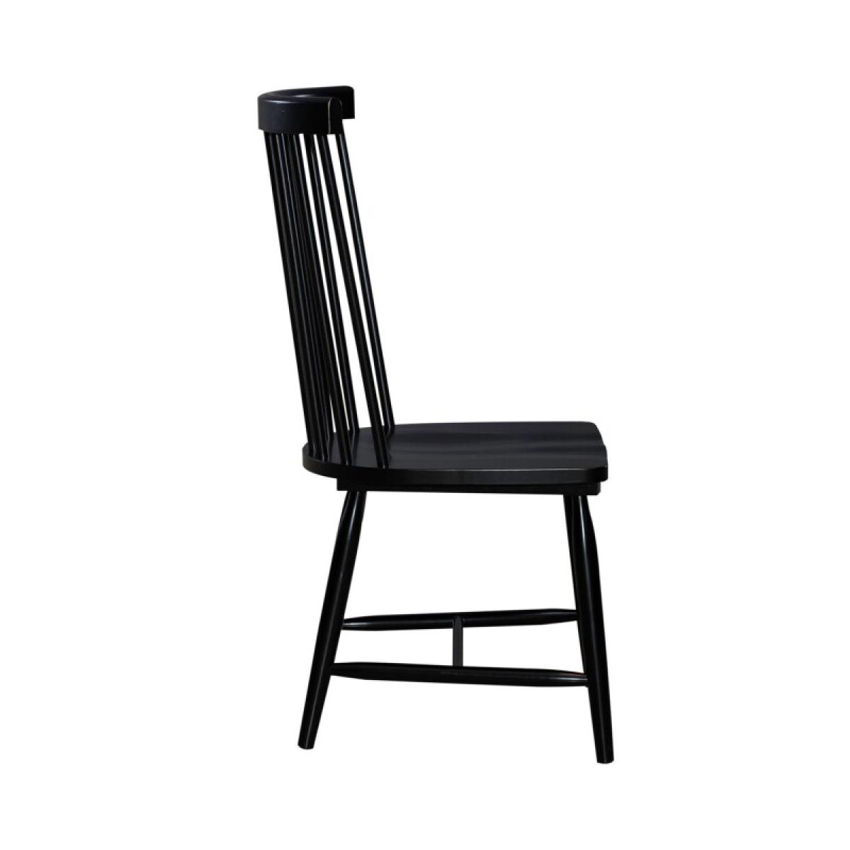 Spindle Back Side Chair - Black (RTA) - Image 5