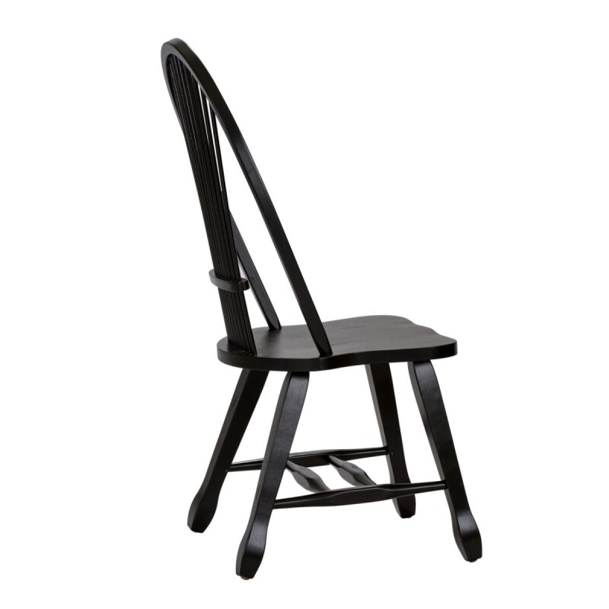 Treasures Sheaf Back Side Chair - Black - Image 7