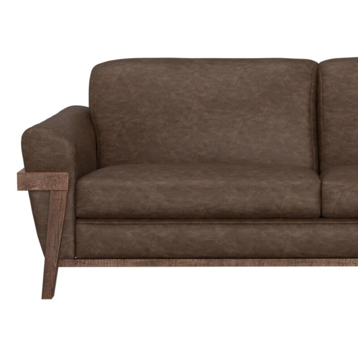 Wooden Frame & Base, Loveseat - Loft Brown - Image 7