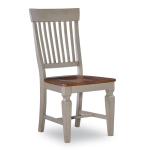 Vista Collection Slat Back Chair in Hickory & Stone