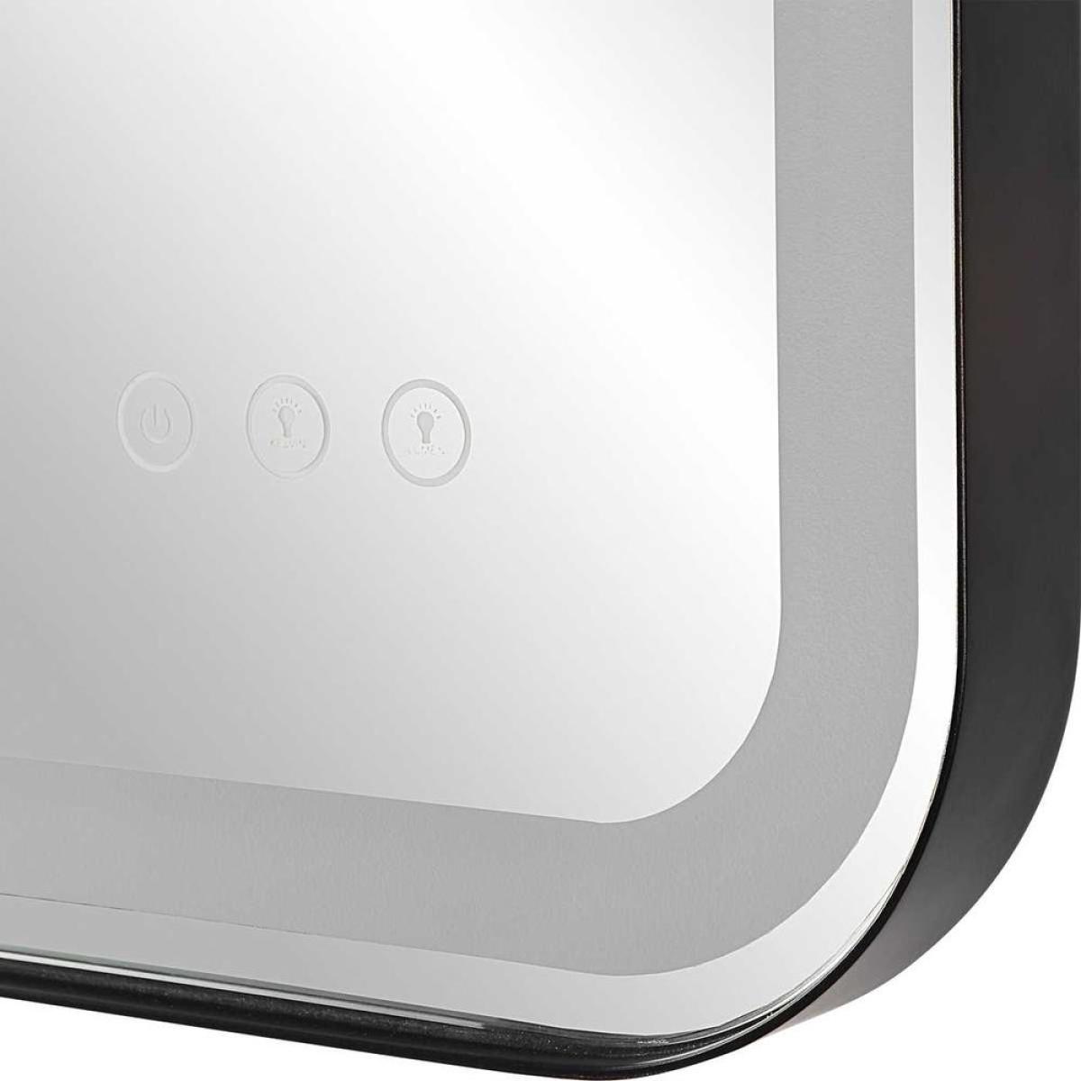 Crofton Lighted Vanity Mirror, Black - Image 8