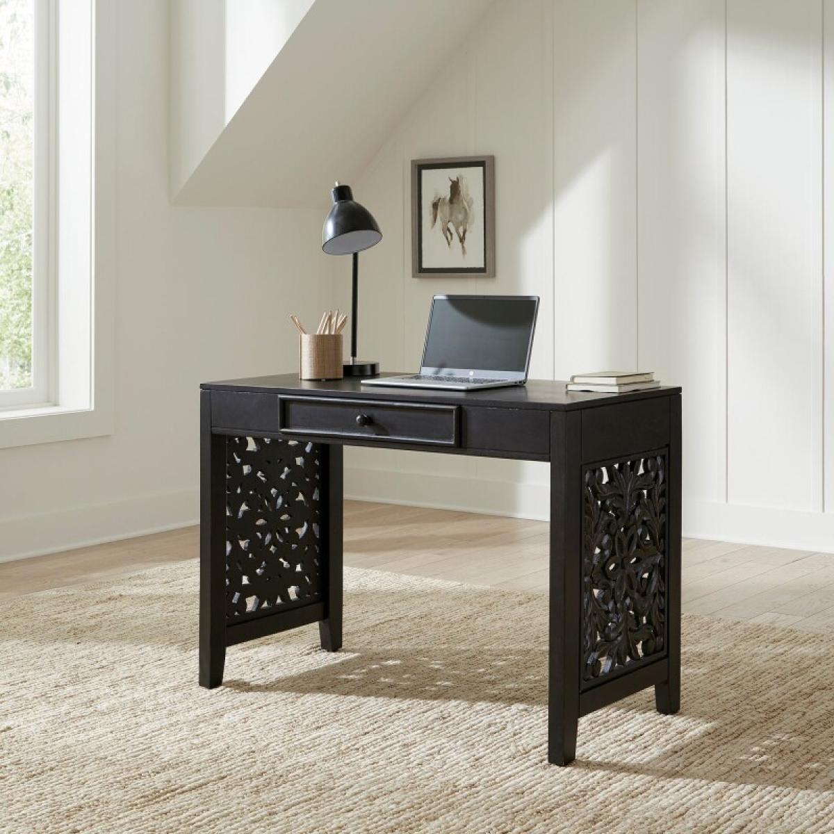 Accent Writing Desk- Black - Image 2