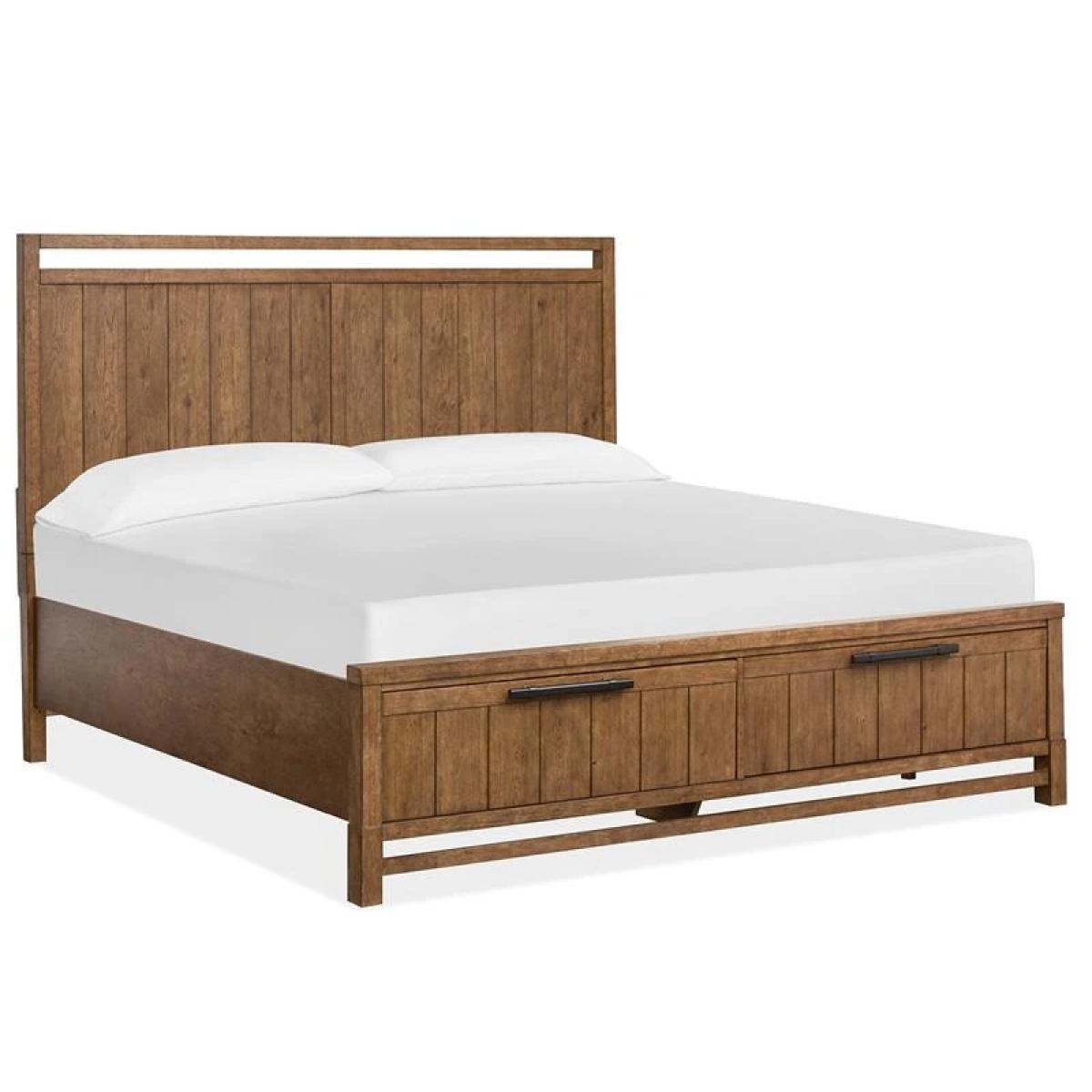 Conway B6422-54A Complete Queen Panel Storage Bed - Image 5