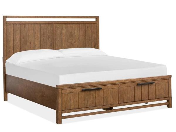 Conway B6422-54A Complete Queen Panel Storage Bed - Image 5