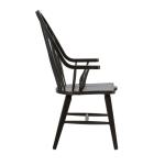 Hearthstone Ridge Windsor Back Arm Chair - Black - Image 5