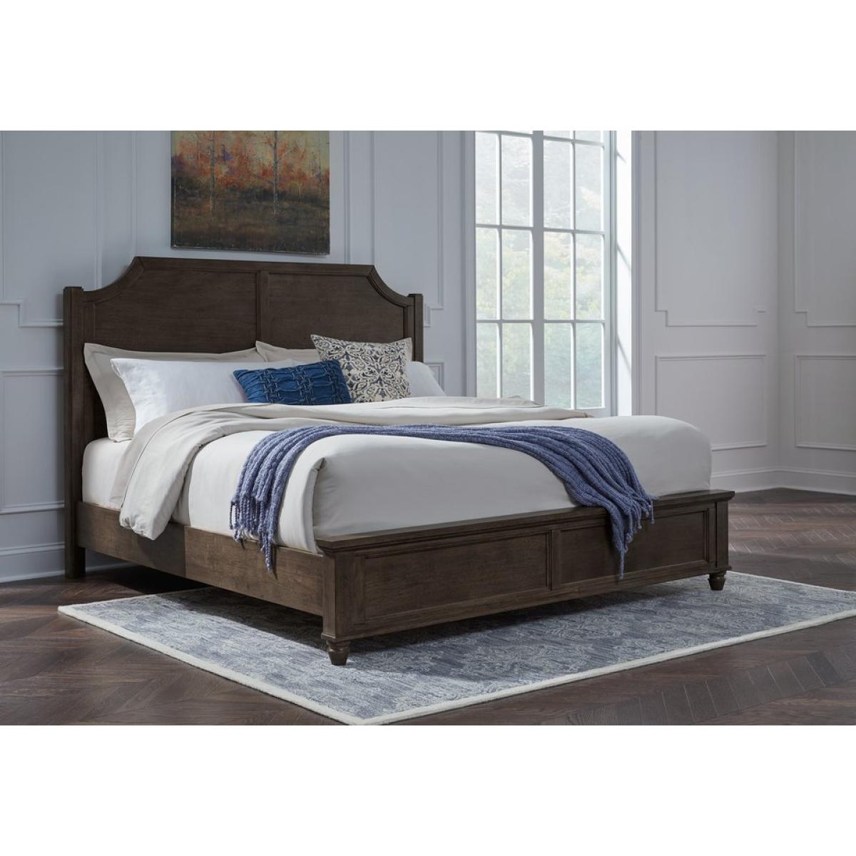 Vista Bedroom - The Vista Bed: Available in K, Q, and Tw in Coal - BD145-1502KH - Image 2