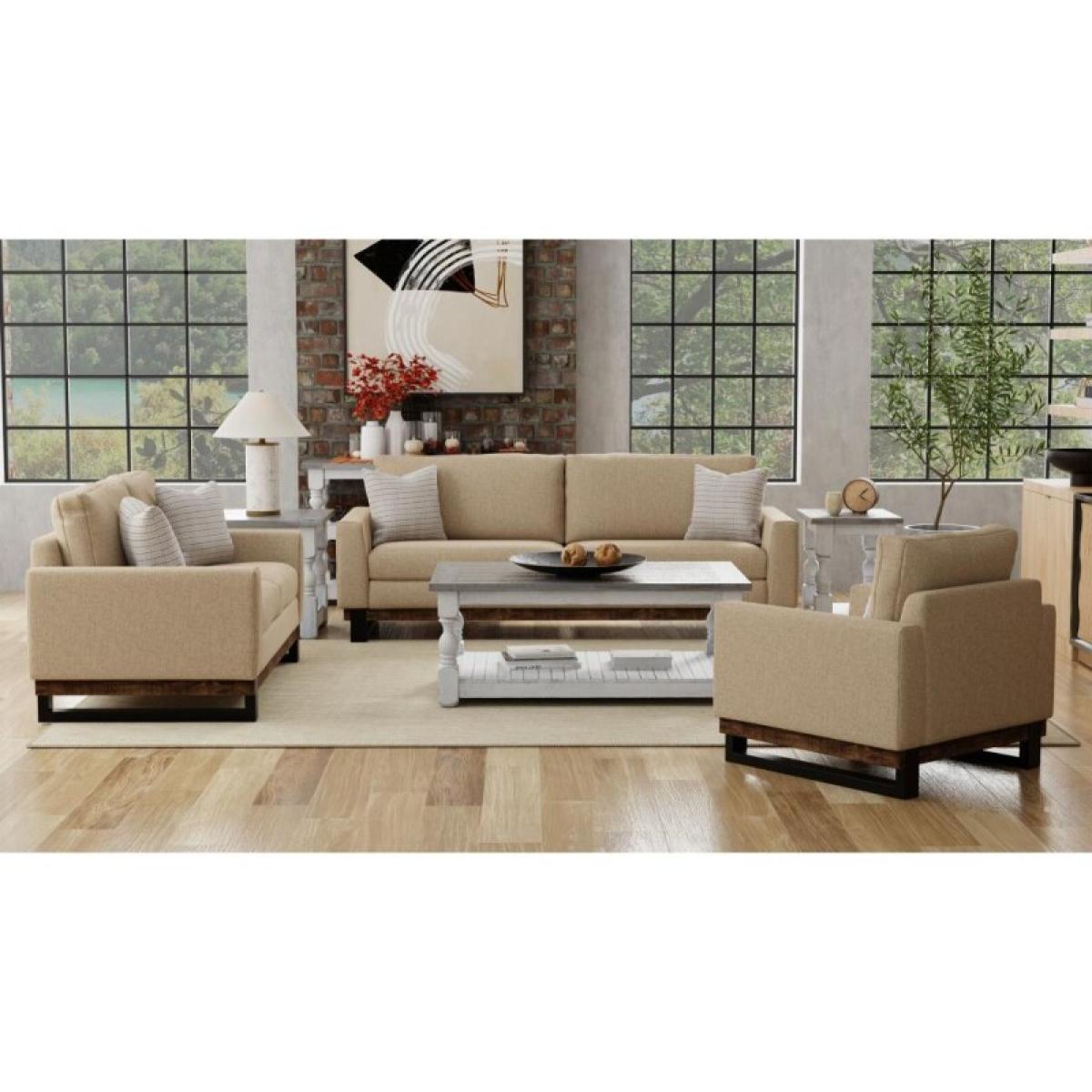 Blackburn Metal & Wood Base, Armchair - Image 5