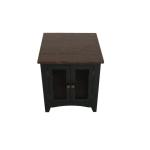 Pueblo 2 Metal Mesh Doors End Table - Image 8