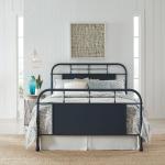 King Metal Bed- Navy