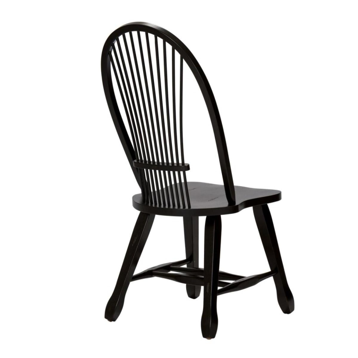 Treasures Sheaf Back Side Chair - Black - Image 8