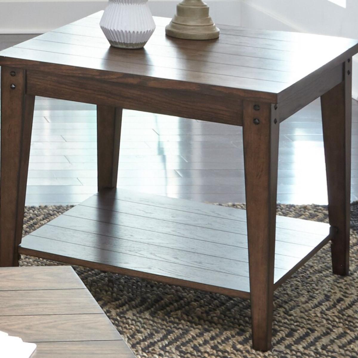 Lake House Square Lamp Table - Image 2