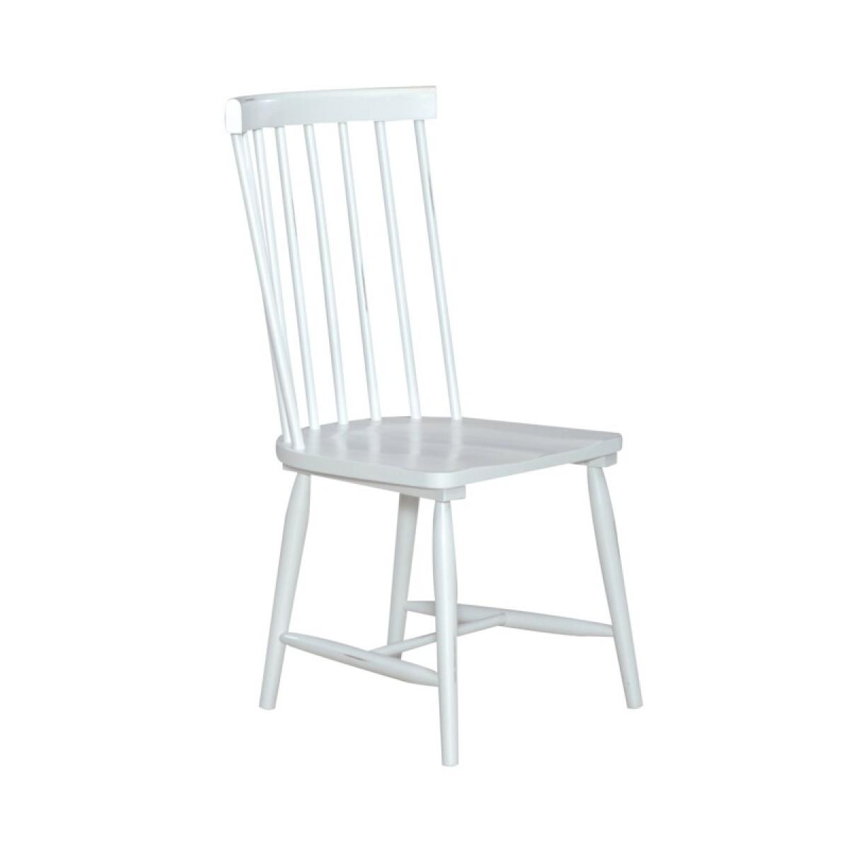 Spindle Back Side Chair - White (RTA) - Image 3