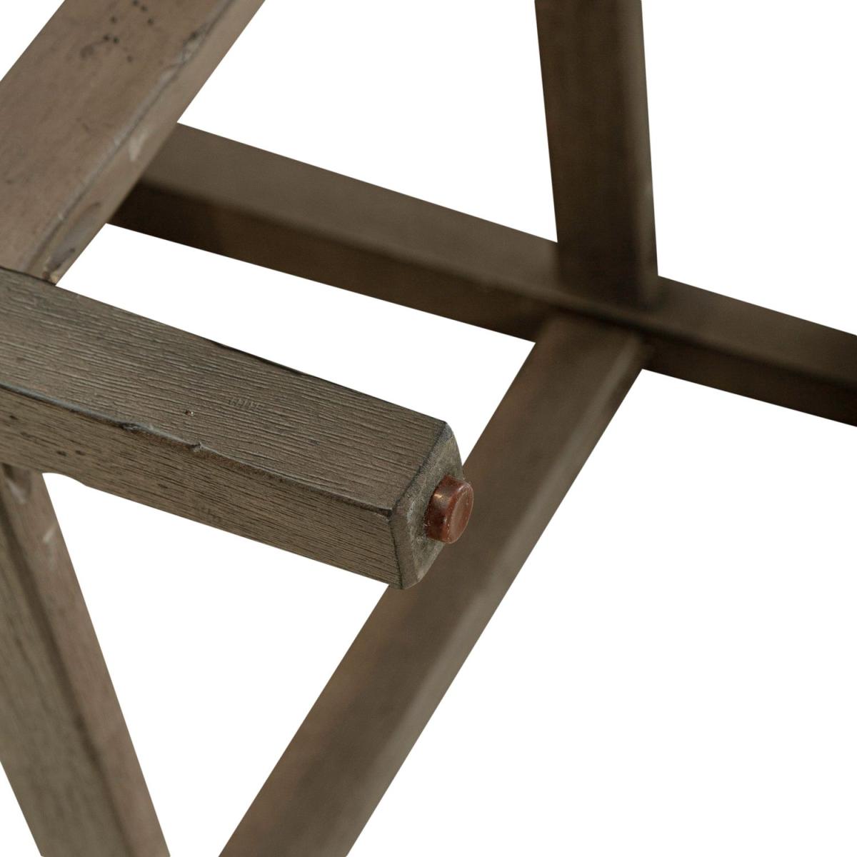 Americana Farmhouse Uph Console Stool - Image 8