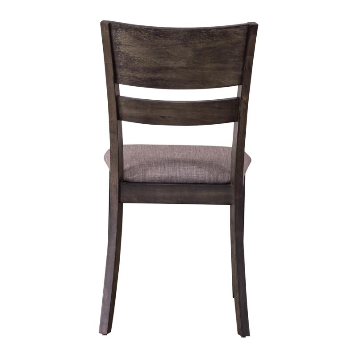 Slat Back Upholstered Side Chair - Image 6