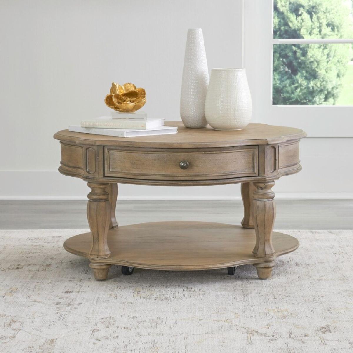 Magnolia Manor Round Cocktail Table - Image 2