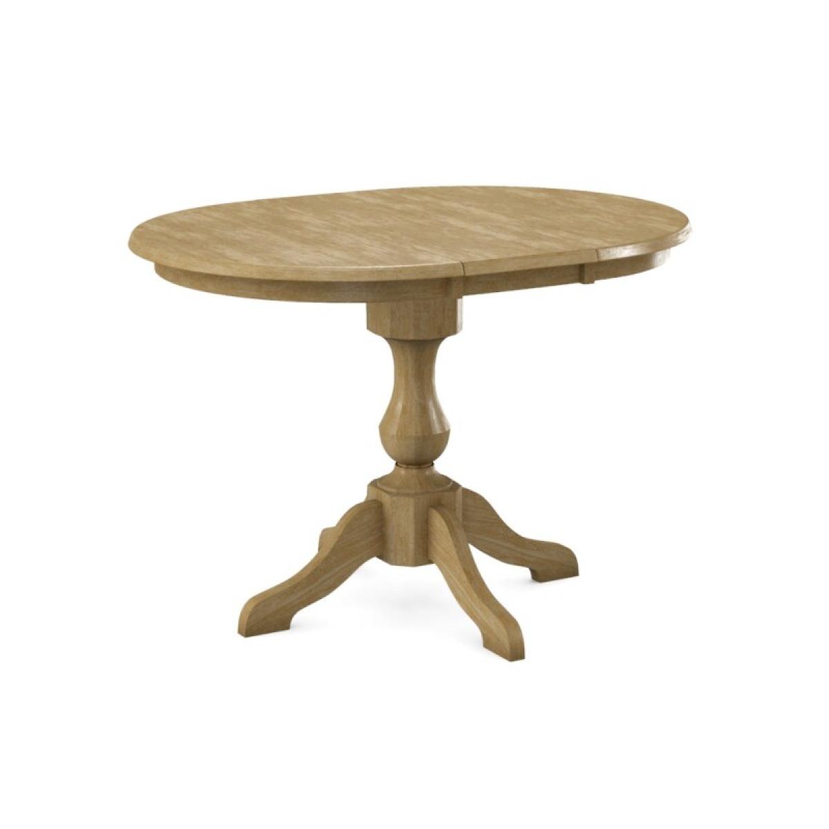 Build Your Own Pedestal Table w/ 36 x 48" Extension Tabletop w/Half Bullnose Edge - Image 2