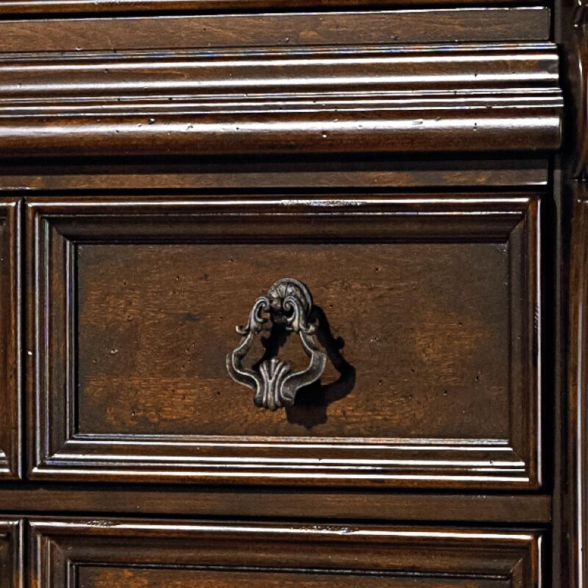 King Sleigh Bed, Dresser & Mirror - Image 8