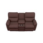 Brooks Power Reclining Loveseat W/ Headrest & Console