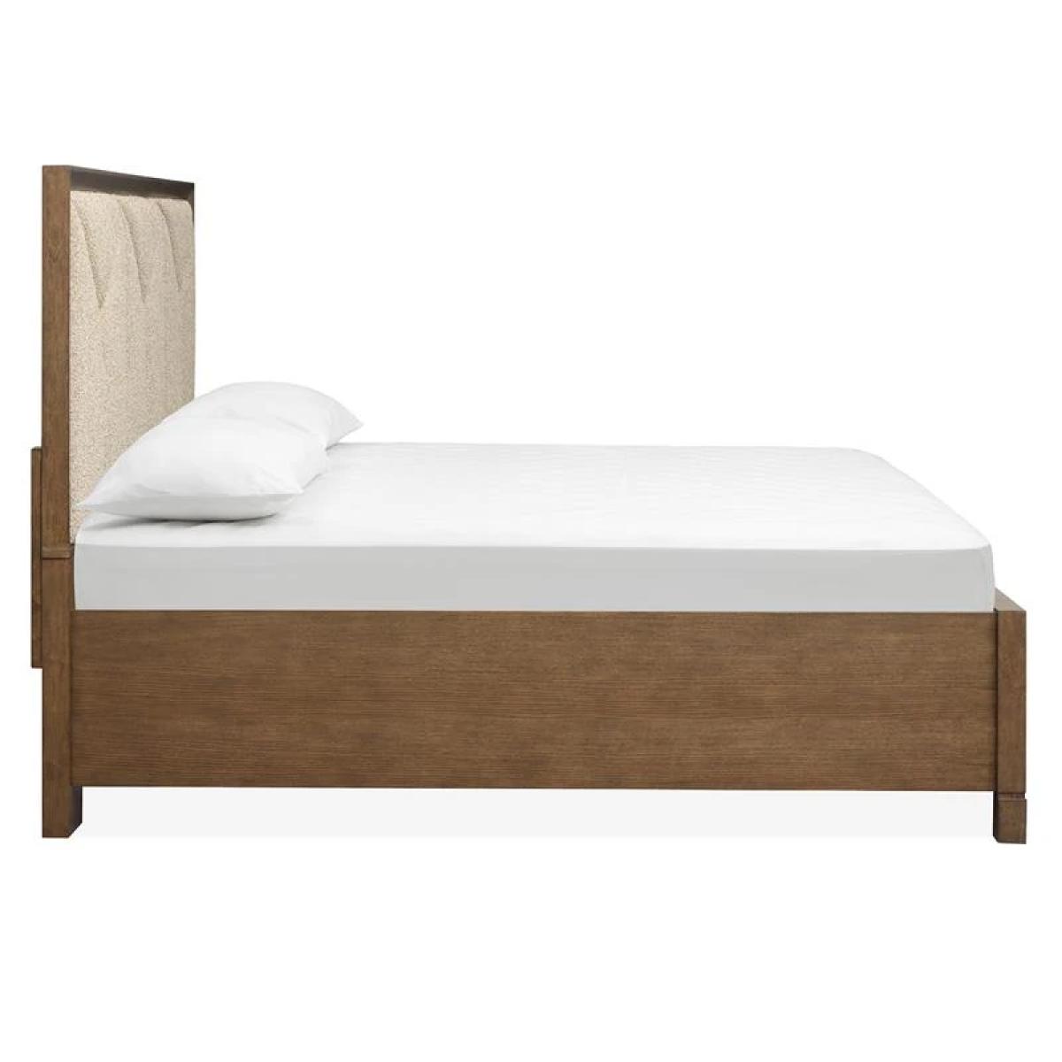 Callisto B6396-55A Complete Queen Panel Storage Bed w/Upholstered HB - Image 6