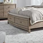 King Storage Footboard w/ Slatroll