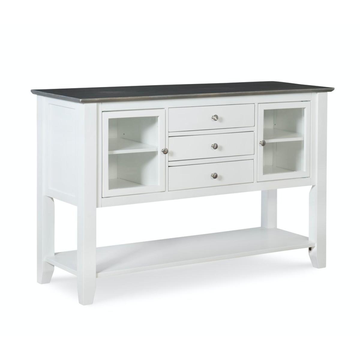 b910178e0f44b8180ae8c9bb2c204409 Cosmopolitan Collection - Server in Heather Gray & White - Image 1