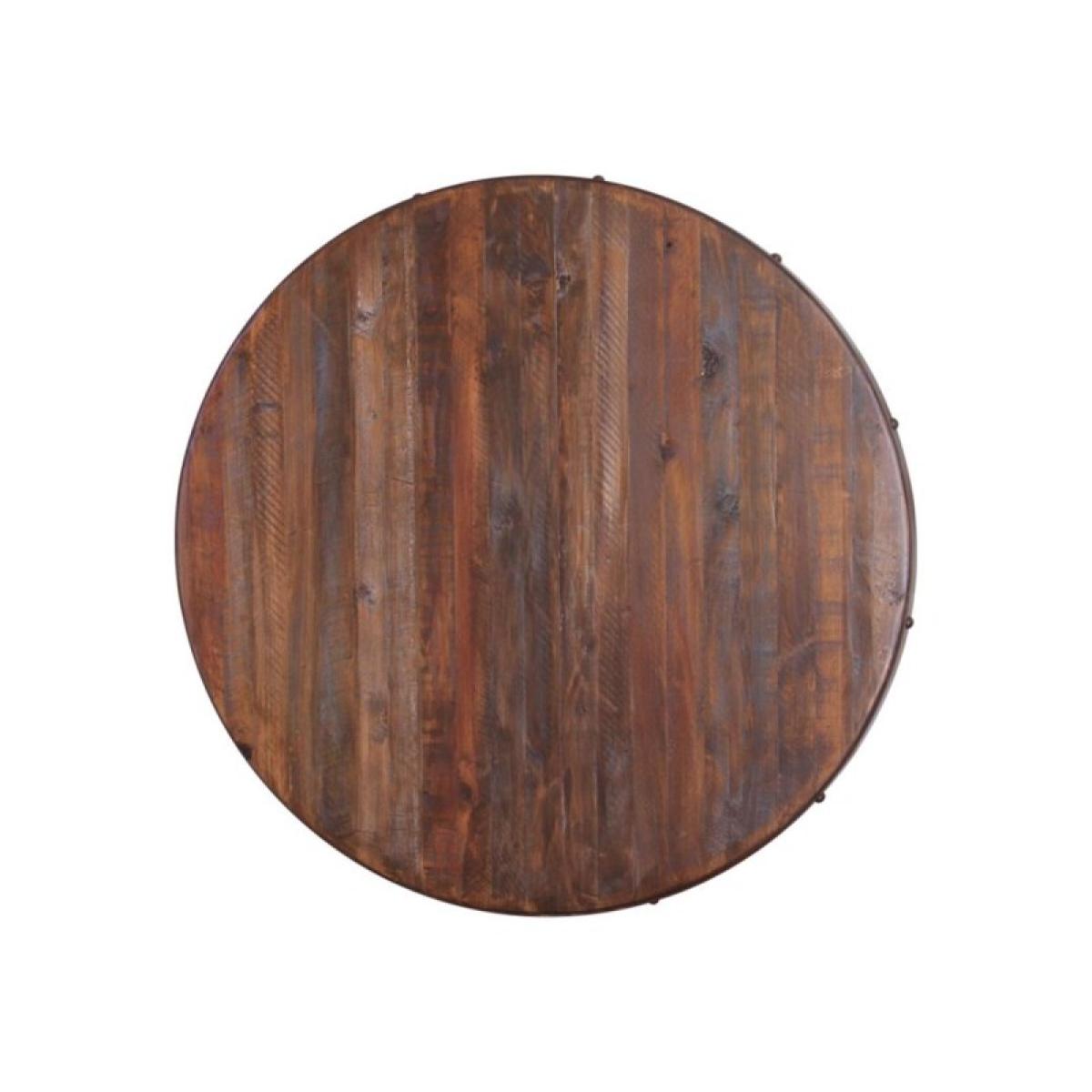 Antique Multicolor, Bistro Table Barrel Shaped with Shelves - Antique - Image 3