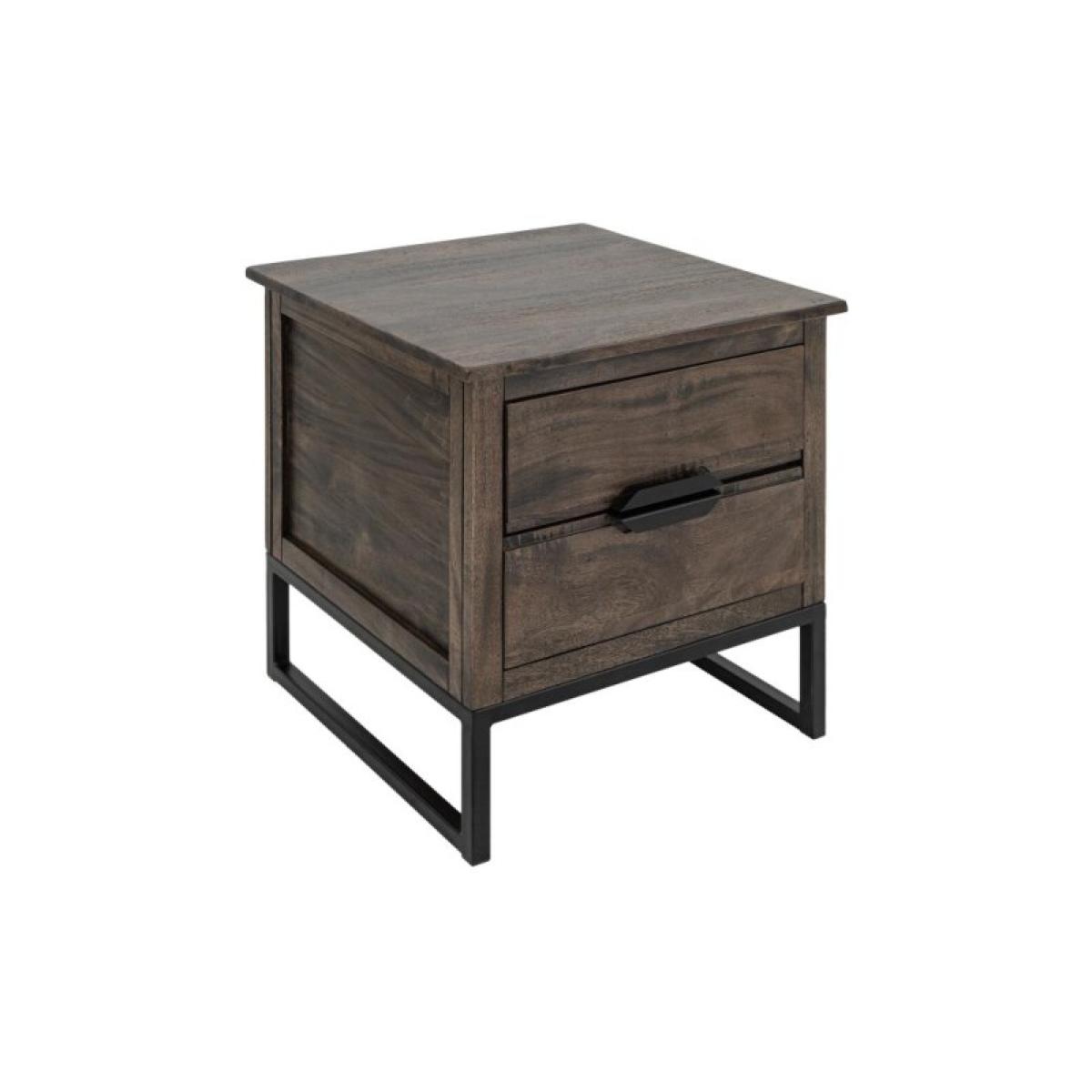 2 Drawer End Table - Dark Mita - Image 2