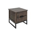 2 Drawer End Table - Dark Mita