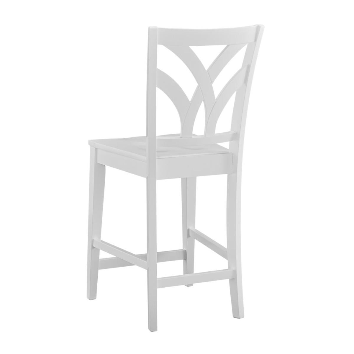 Hampton Collection - Palm Stool in Pure White - Image 3