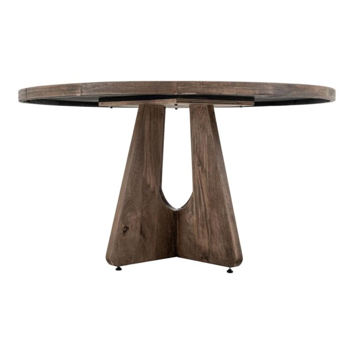 Round Table Top - Natural Teca - Image 3