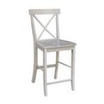Dining Essentials - X-Back Stool in Taupe Gray - Image 4