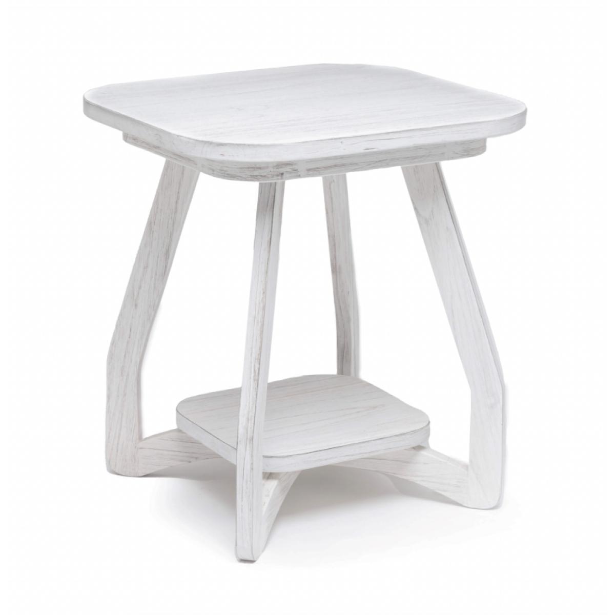 ba5dd8d5afaf98e2741afca4ac86b217 Surfside End Table - Weathered White - Image 1