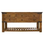6 Drawer Sofa Table - Parota - Image 3