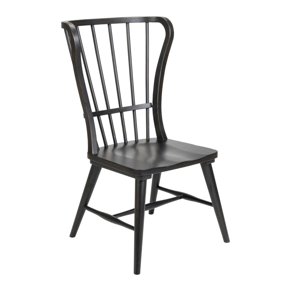 River Place Windsor Back Side Chair - Black (RTA) - Image 2