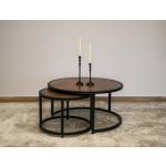 Copper Top & Iron Base Cocktail Table - Blackburn - Image 3