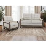 Wooden Frame, Upholstered Loveseat - Xel-Ha II - Image 7