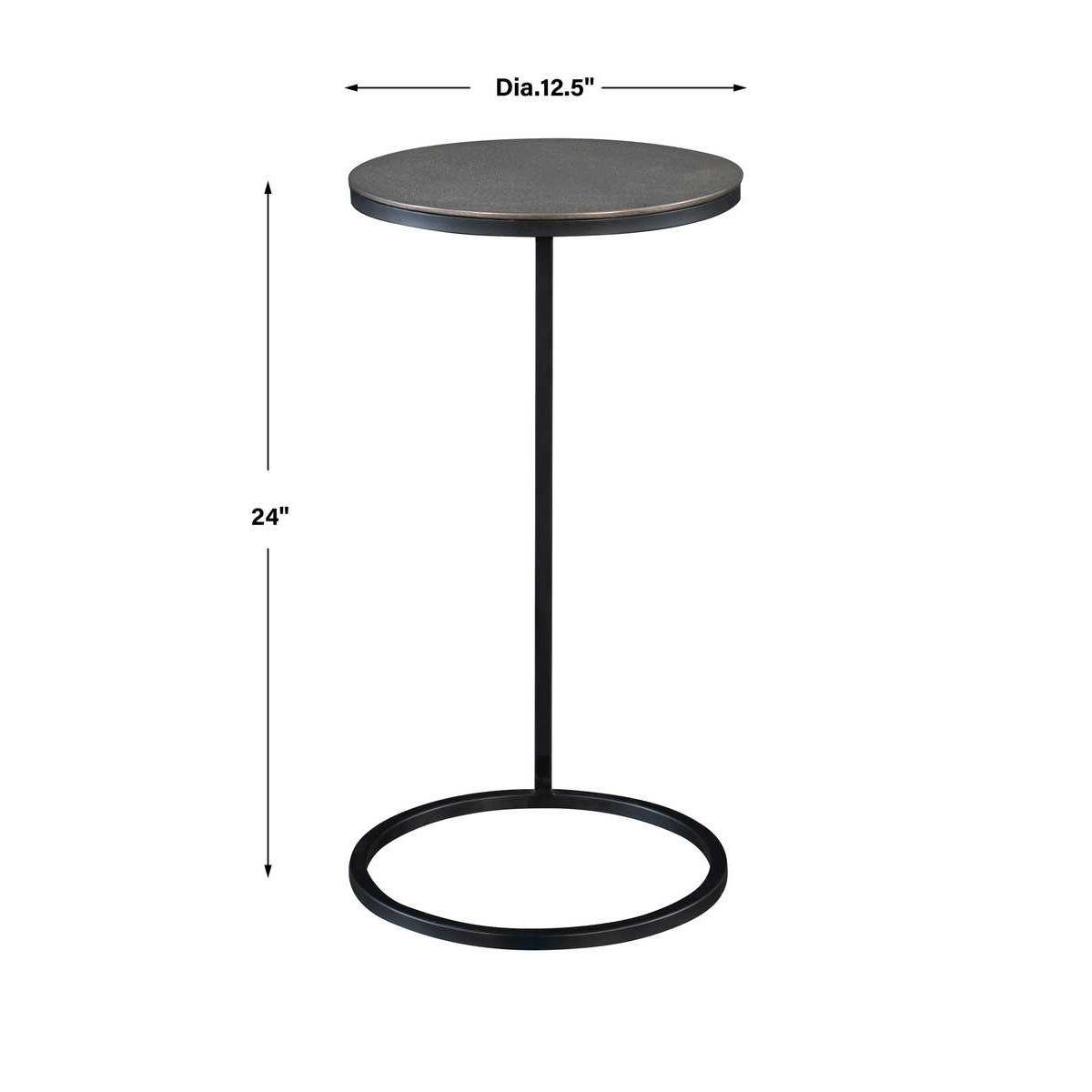 Brunei Accent Table, Nickel - Image 8