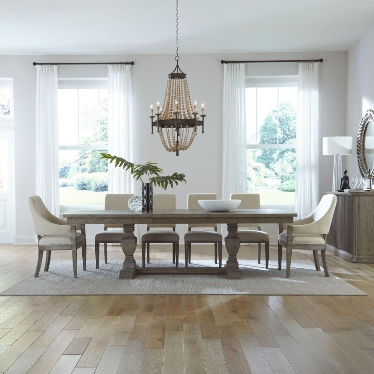 Westfield 7 Piece Trestle Table Set - Image 2