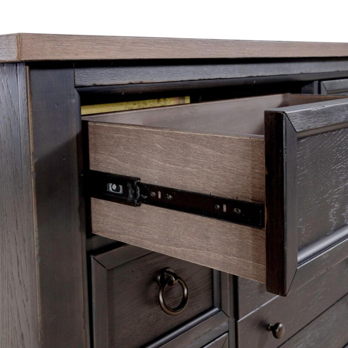 Americana Farmhouse 12 Drawer Chesser - Black - Image 15