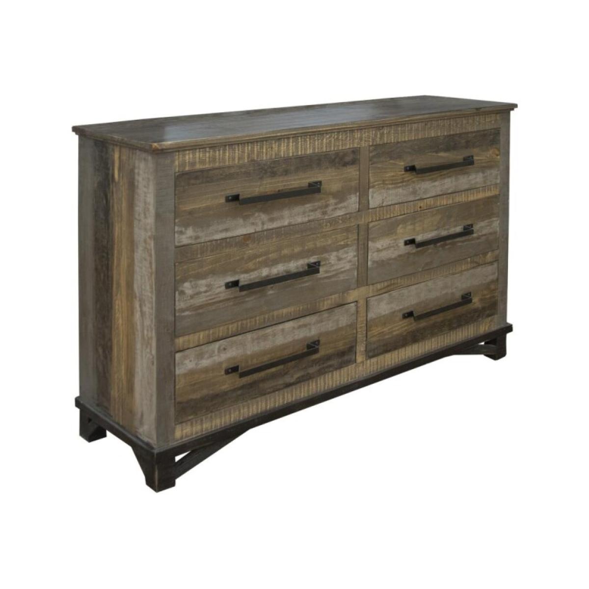 6 Drawer Dresser - Loft Brown - Image 2
