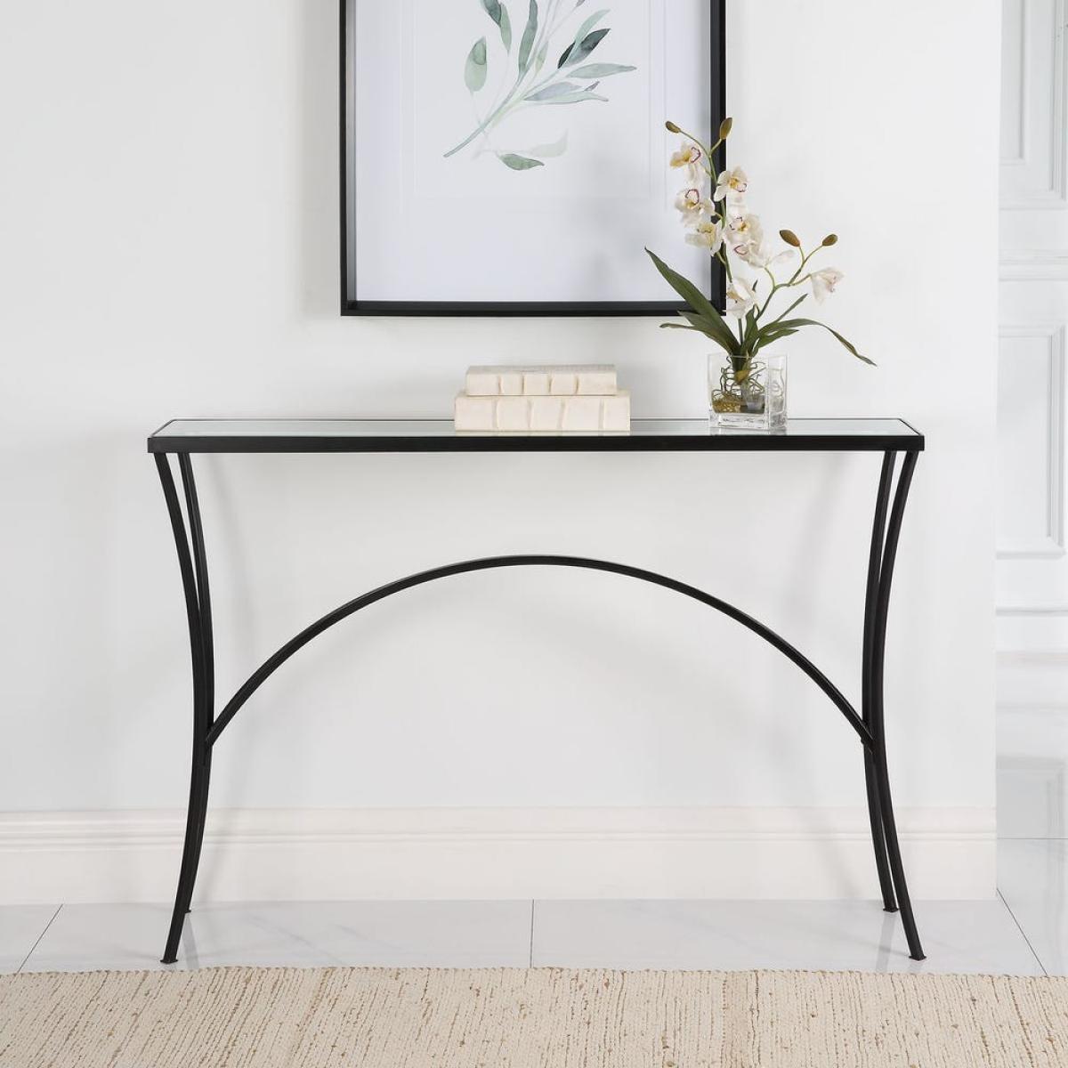 Alayna Console Table, Black - Image 4