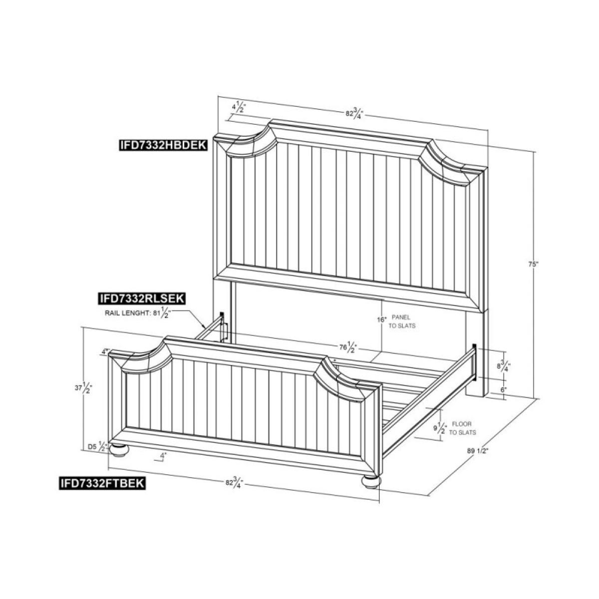 6/6 Footboard - Aruba - Image 5