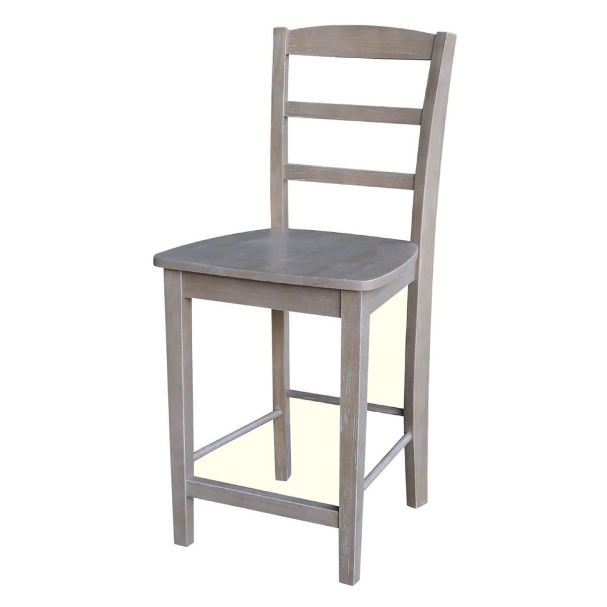 bc7db7e1e787bc443c4bbf591633312e Dining Essentials - Madrid Stool in Taupe Gray - Image 1