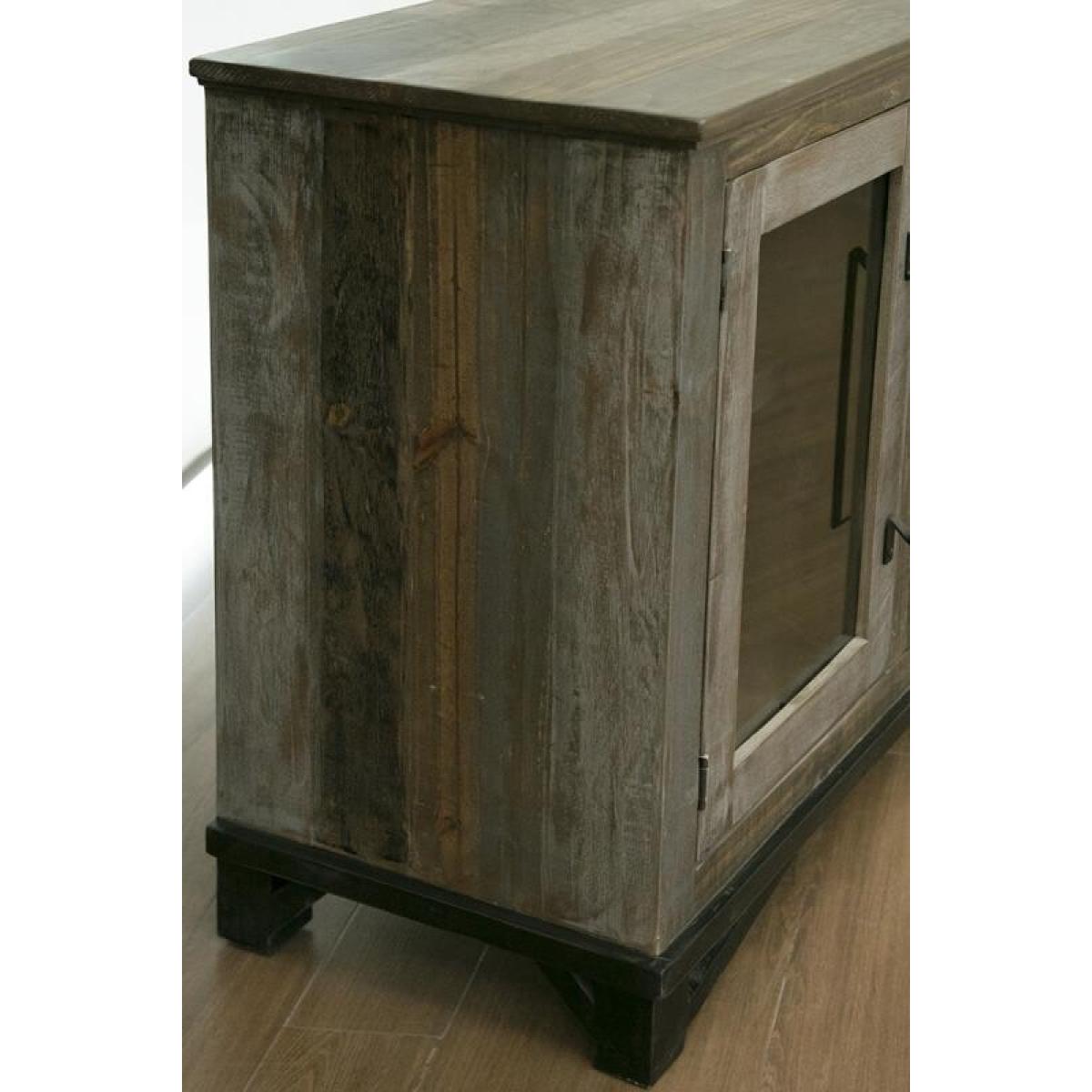 2 Drawer 2 Doors Server - Loft Brown - Image 7