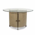 Rio Vista 54" Round Dining Table w/ Storage - Muted Earth Tones Clay Finish - Image 4