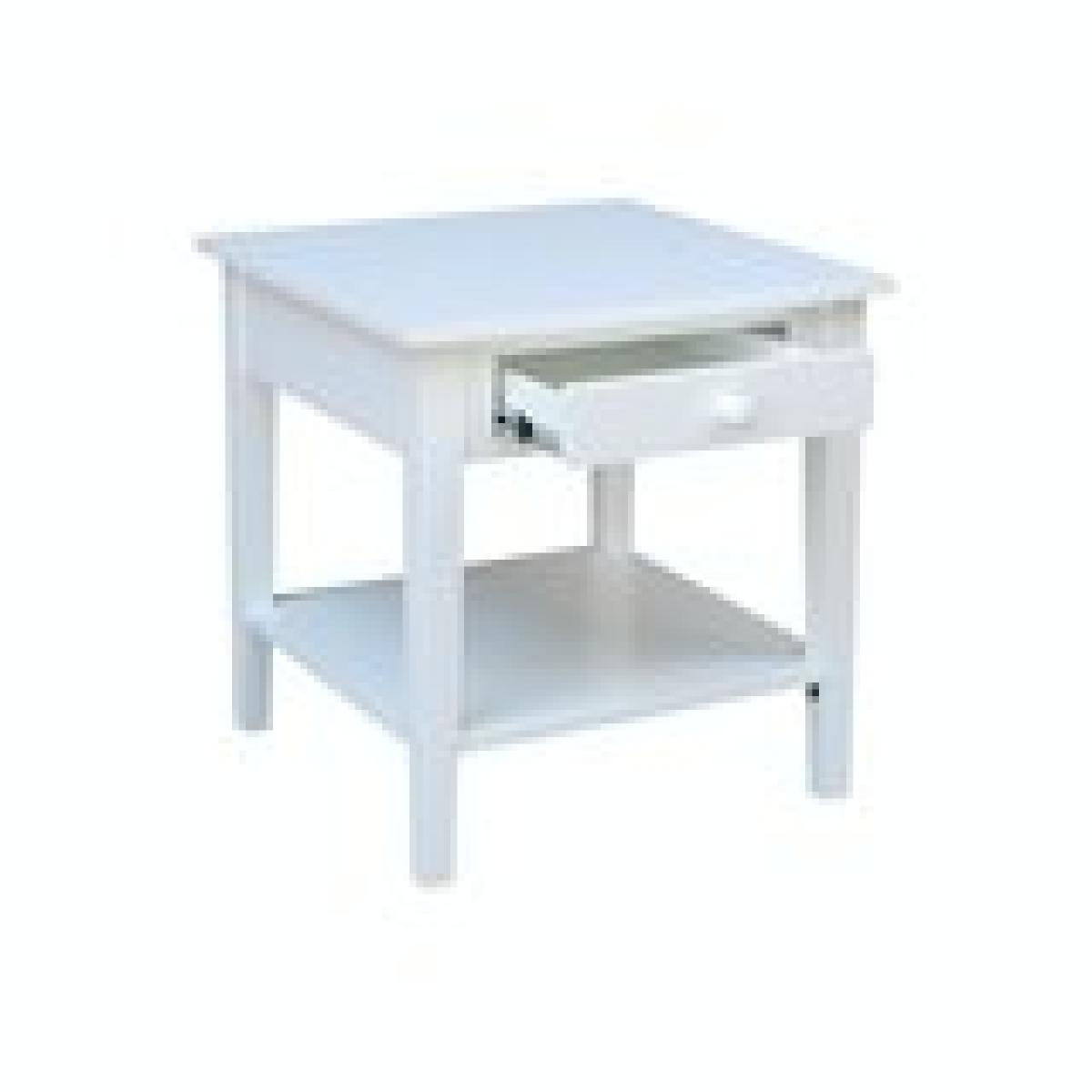 Destinations Collection - Spencer End Table in Pure White - Image 8