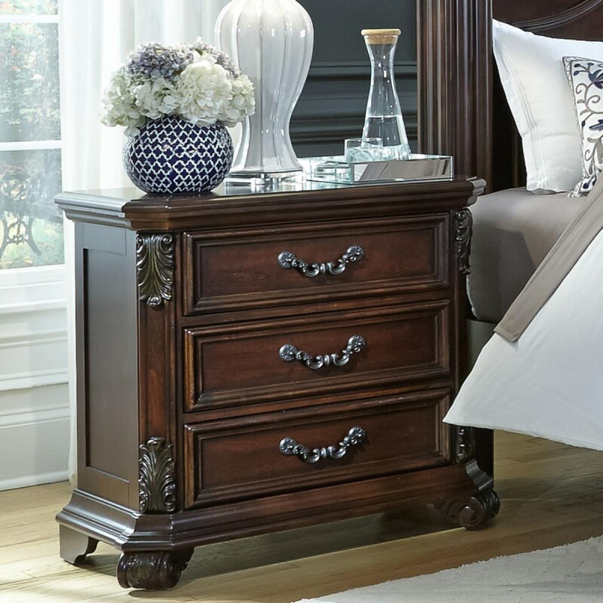 Messina Estates 3 Drawer Night Stand - Image 2