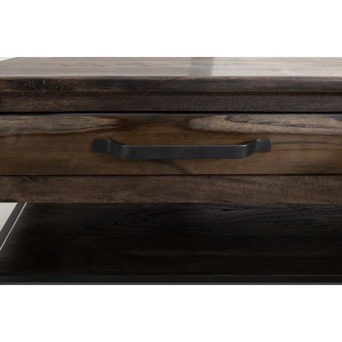 4 Drawer, 1 Shelf Cocktail Table - Teak - Image 7